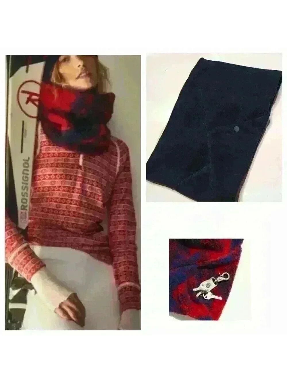 Free People Funnel Neck Scarf